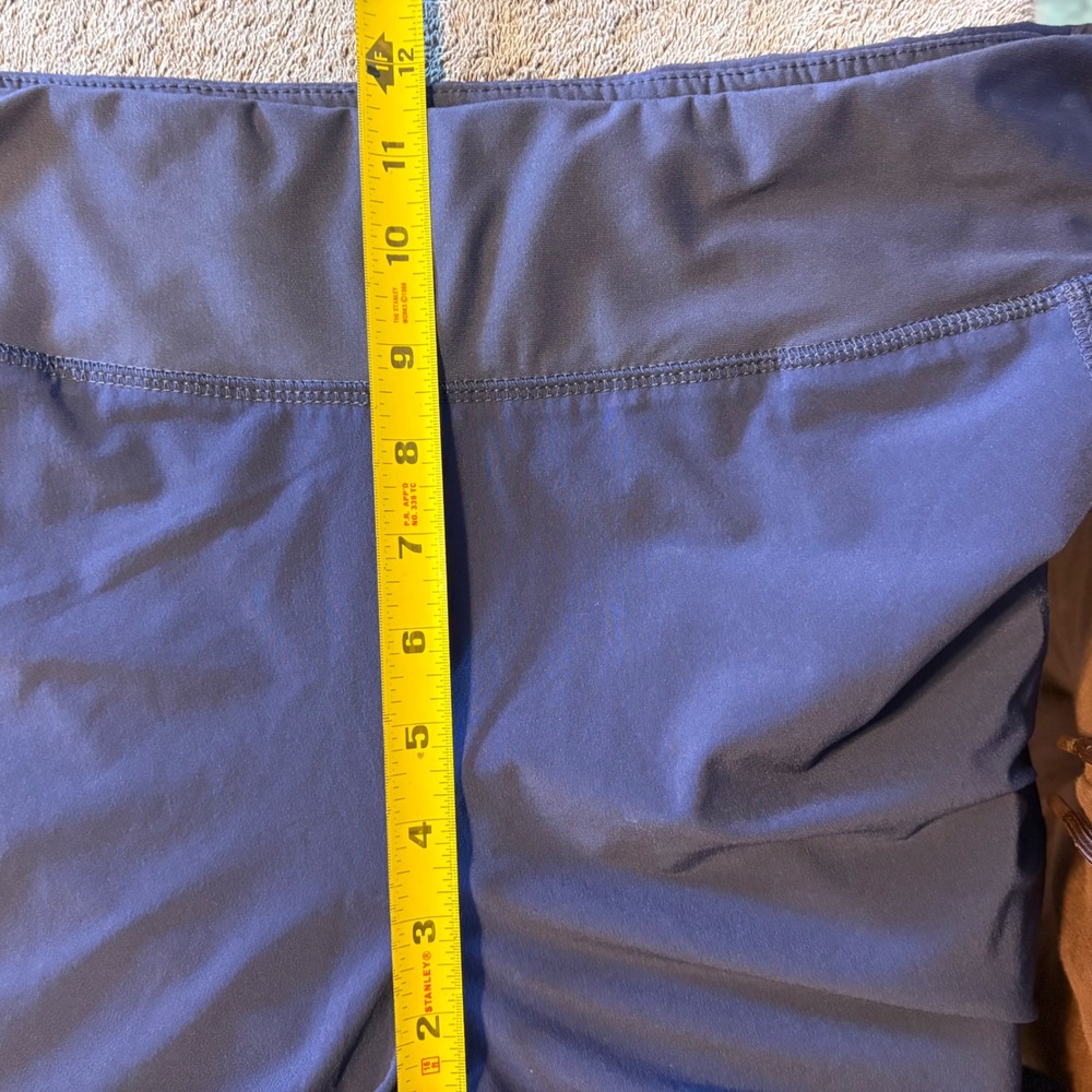 Title Nine Original Anti Run 7" Nimblene Shorts XL Blue Stretch Athletic Hiking - Picture 8 of 9
